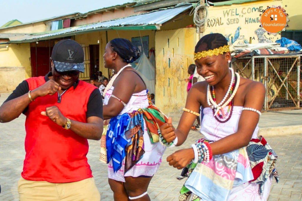 Dancing with Joy at the Royal Seed Home in Accra, Ghana